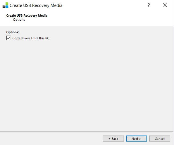 USB Recovery Media maken