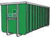 40 M3 Tuin-Groen container