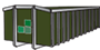 20 M3 Hout container