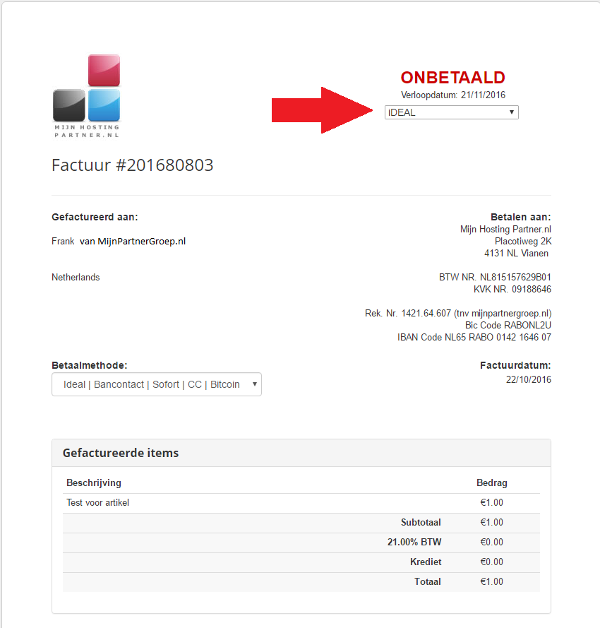 hoe betaal ik een webhosting factuur mijnhostingpartner.nl 4