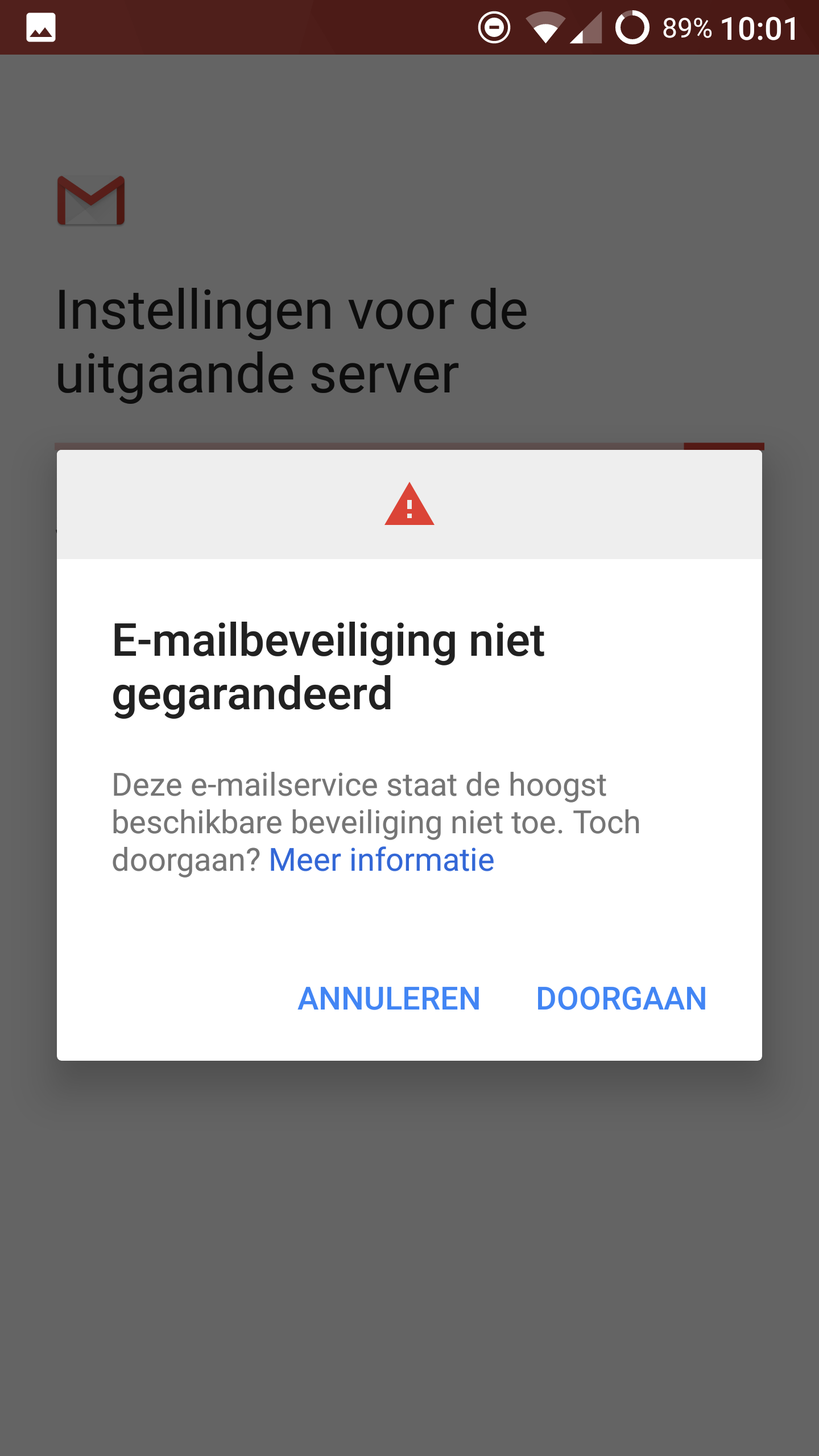 Setting up e-mail - Android 7