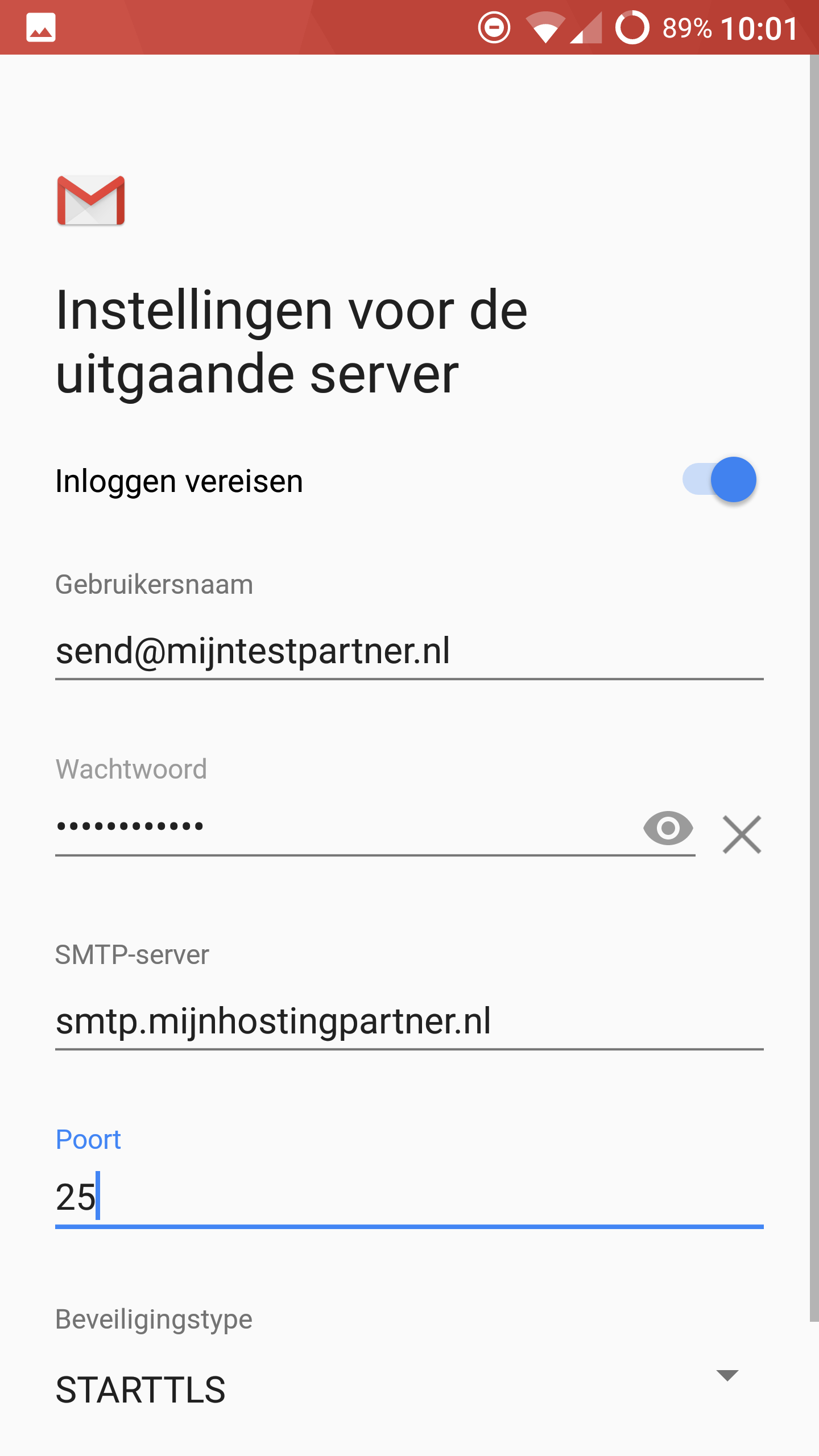 Setting up e-mail - Android 7