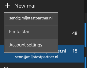 SMTP Poort wijzigen - Windows 10 Mail client