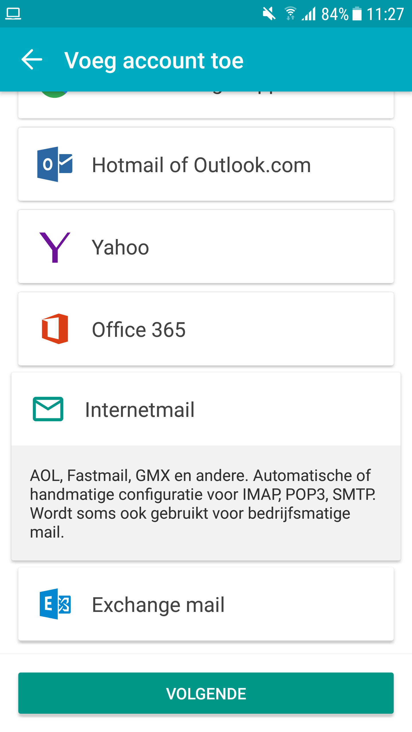 E-Mail-Einrichtung - Aqua Mail