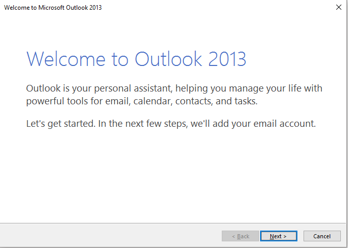 Hosted Exchange instellen in Outlook 2013