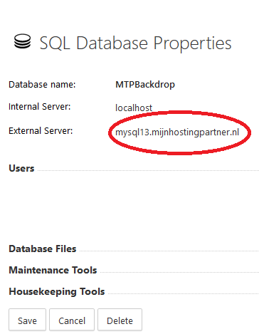 Wo kann ich herausfinden, auf welchem Server meine MySQL-Datenbanken laufen?