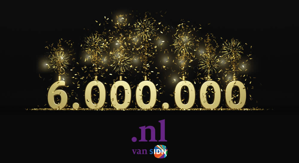 Milestone 6 million domain names in the Netherlands