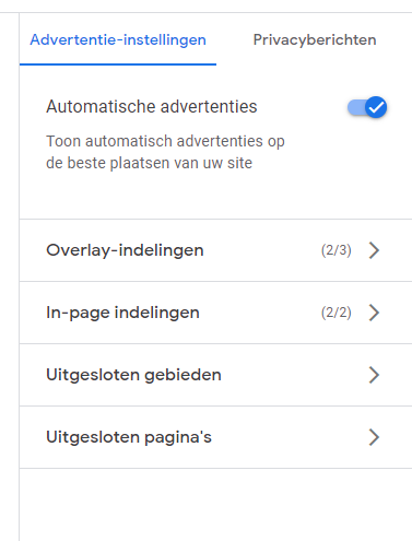 Het meeste halen uit automatische advertenties van Google AdSense