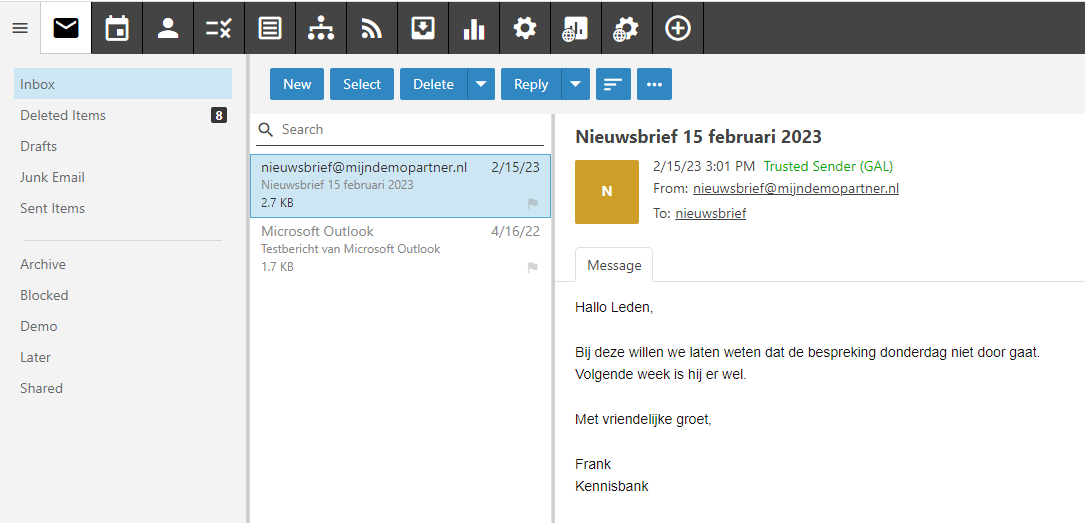 Heb je met een website een eigen mail adres?