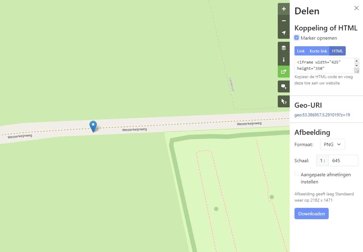 Display a map on your website with OpenStreetMap