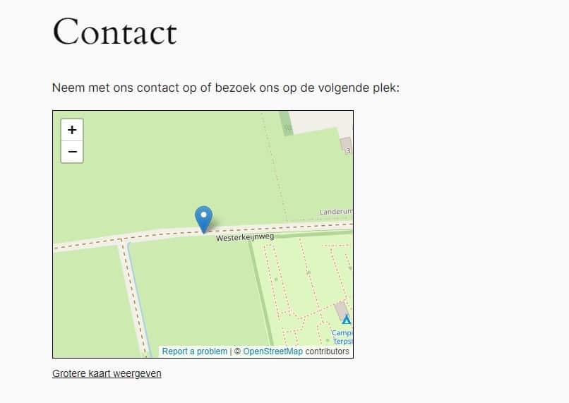 Een kaart weergeven op je website met OpenStreetMap