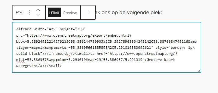 Een kaart weergeven op je website met OpenStreetMap