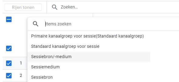 Acquisitierapport binnen Google Analytics