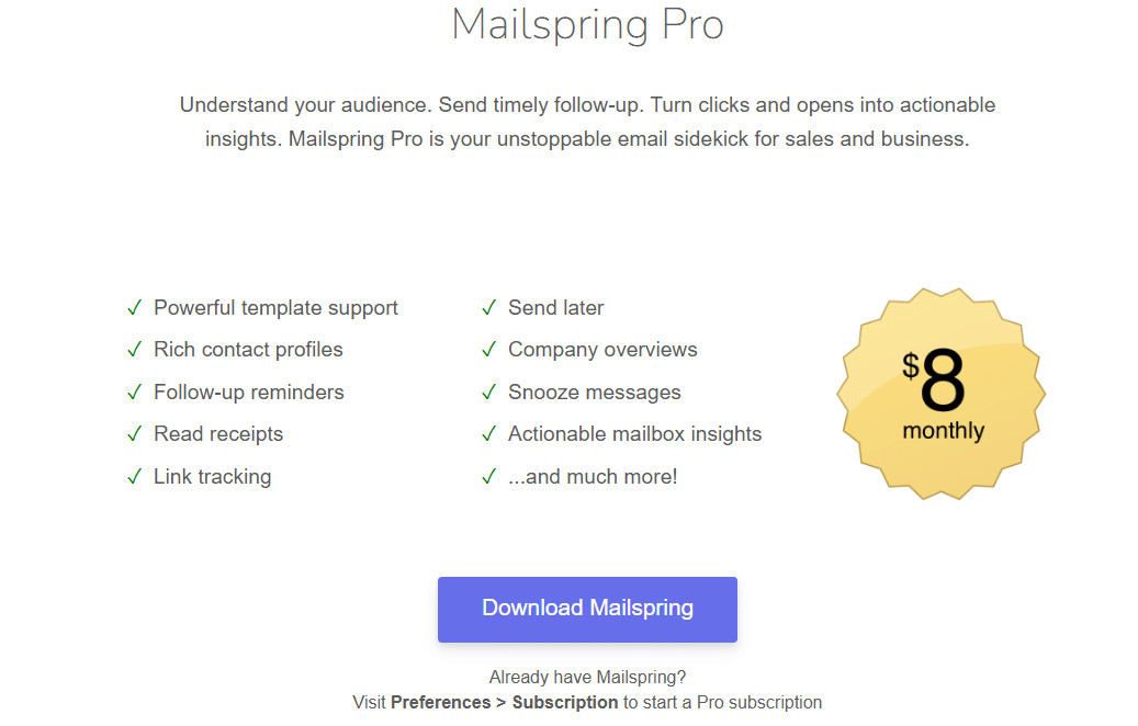 Mailspring email client