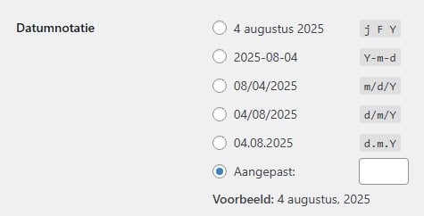 Datum van je gepubliceerde posts in WordPress