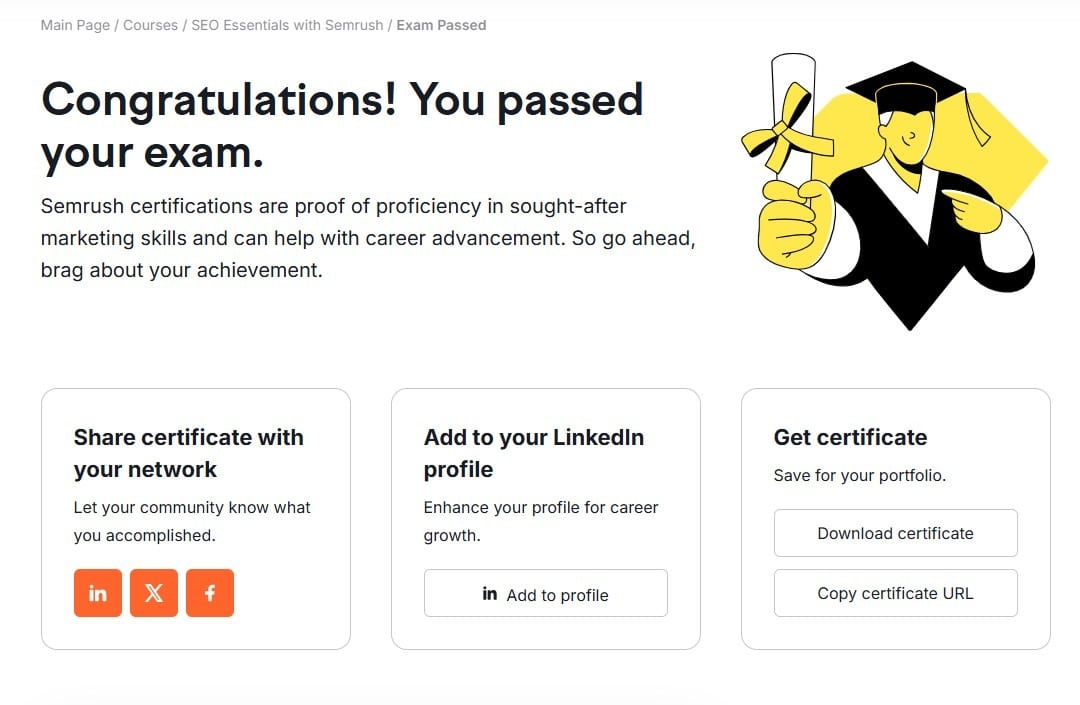 Gratis leren bij Semrush