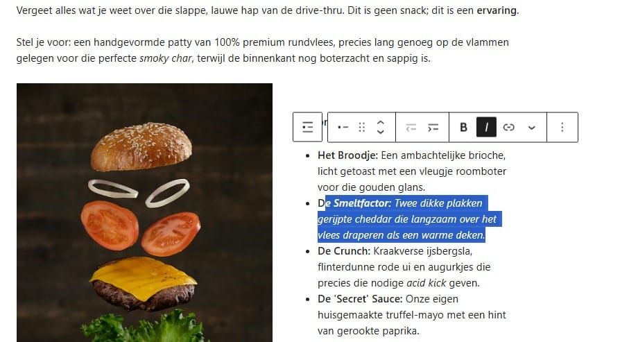 Website maken voor een Snackbar