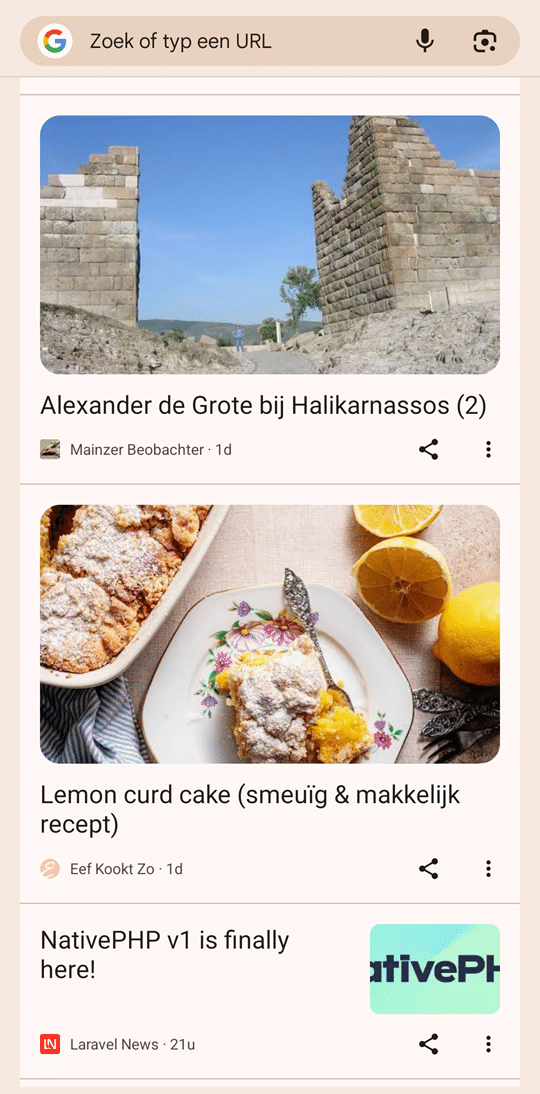 Core update voor Google Discover