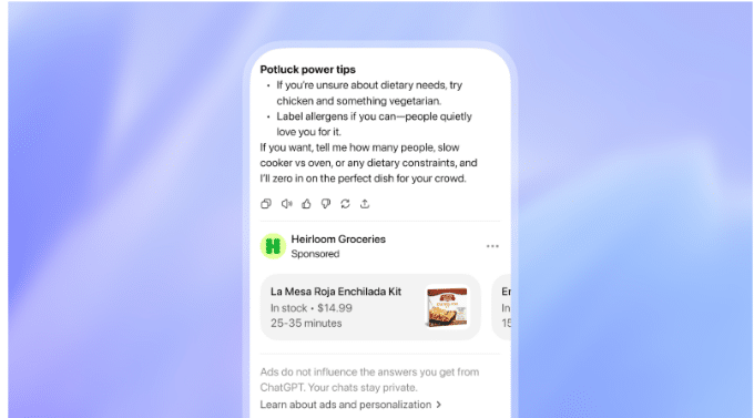 ChatGPT begins running ads