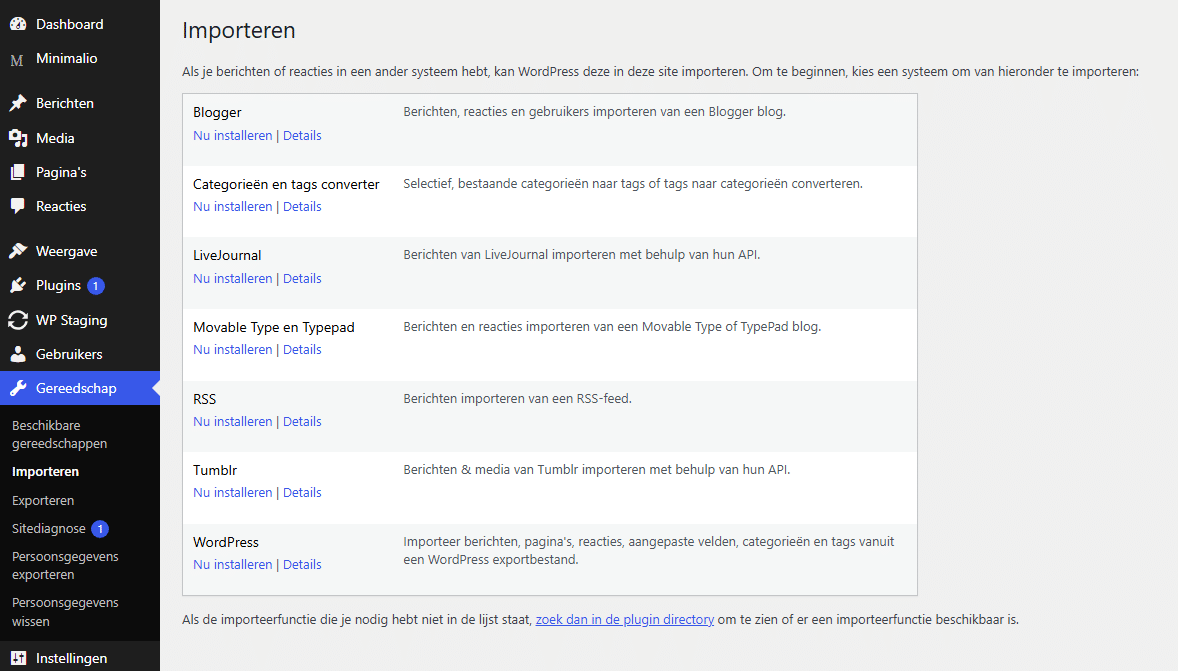 Een website verhuizen naar WordPress