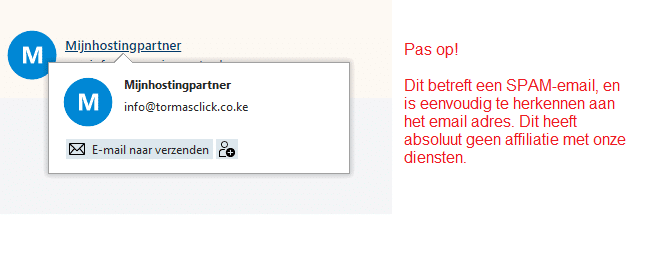 Blijf oppassen voor SPAM