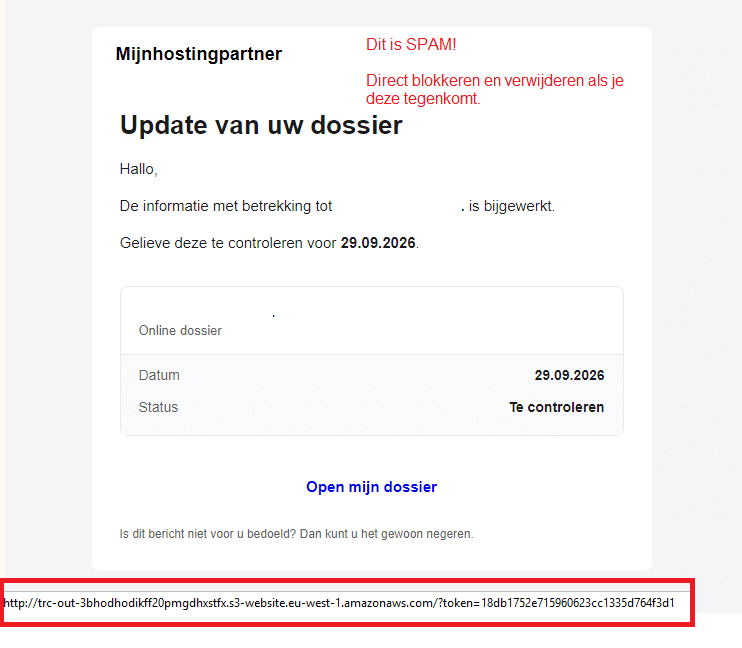 Blijf oppassen voor SPAM
