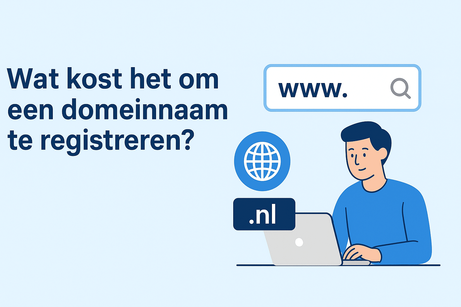 Wat kost het om een domeinnaam te registreren?