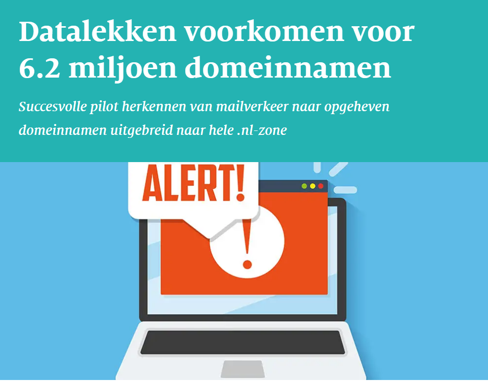 SIDN gaat waarschuwen bij mailverkeer op opgezegde NL domeinen