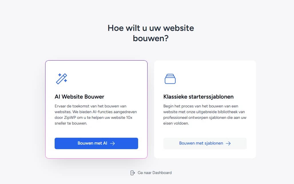 Astra starter templates voor WordPress