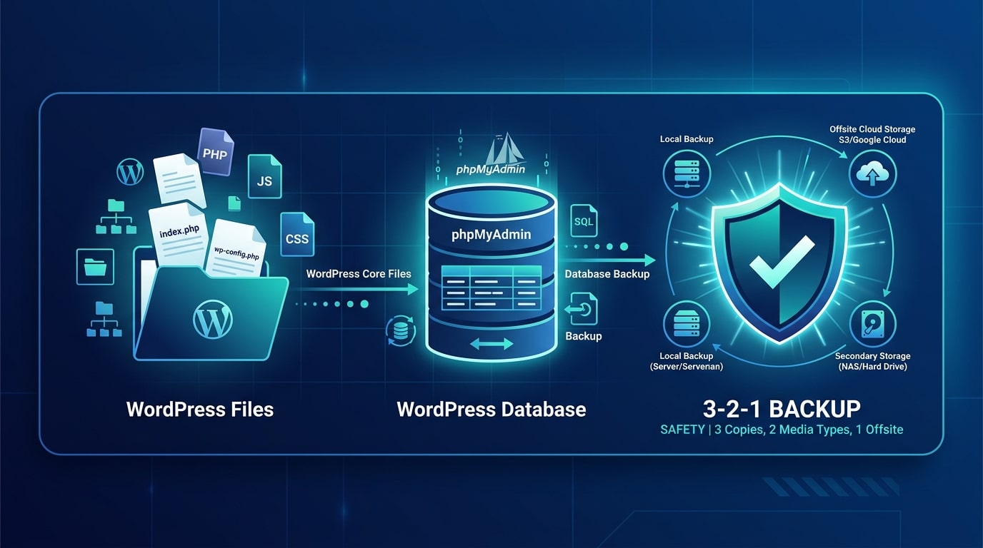 Hoe maak je zelf een backup van je WordPress website?