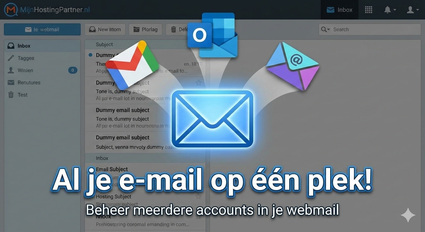 Manage multiple email addresses via webmail