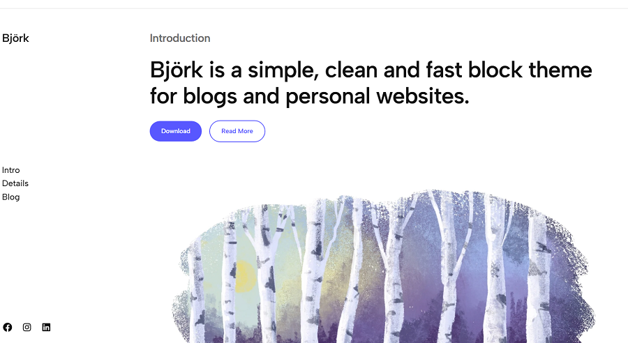 Neues WordPress-Thema: Bjork