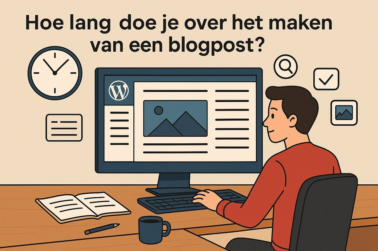 Hoe lang doe je over het maken van een blogpost?