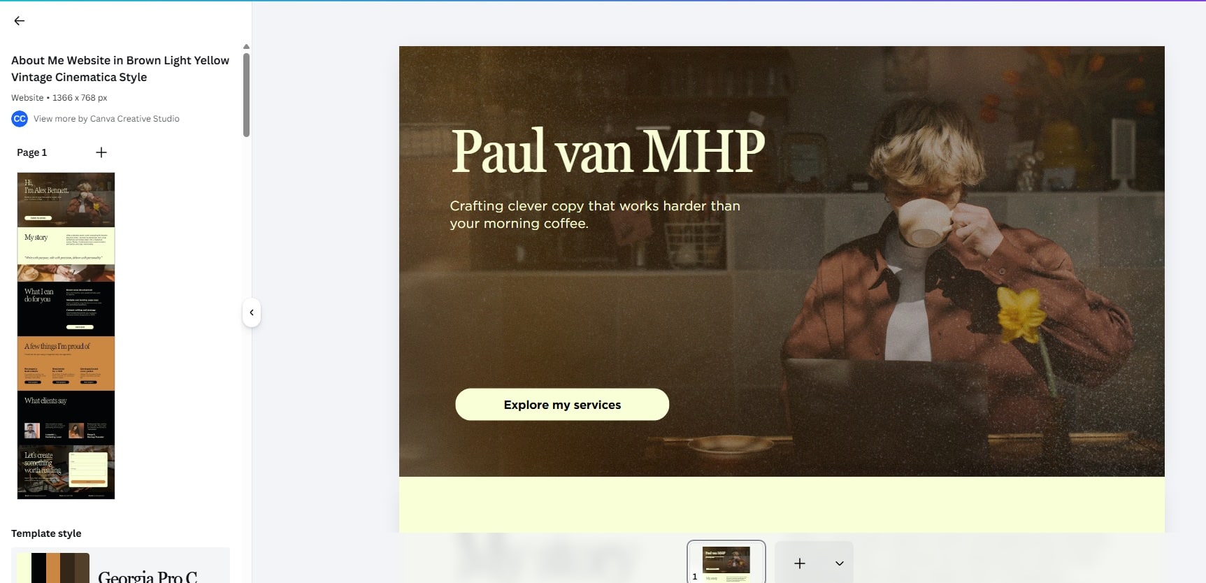 Website maken met Canva