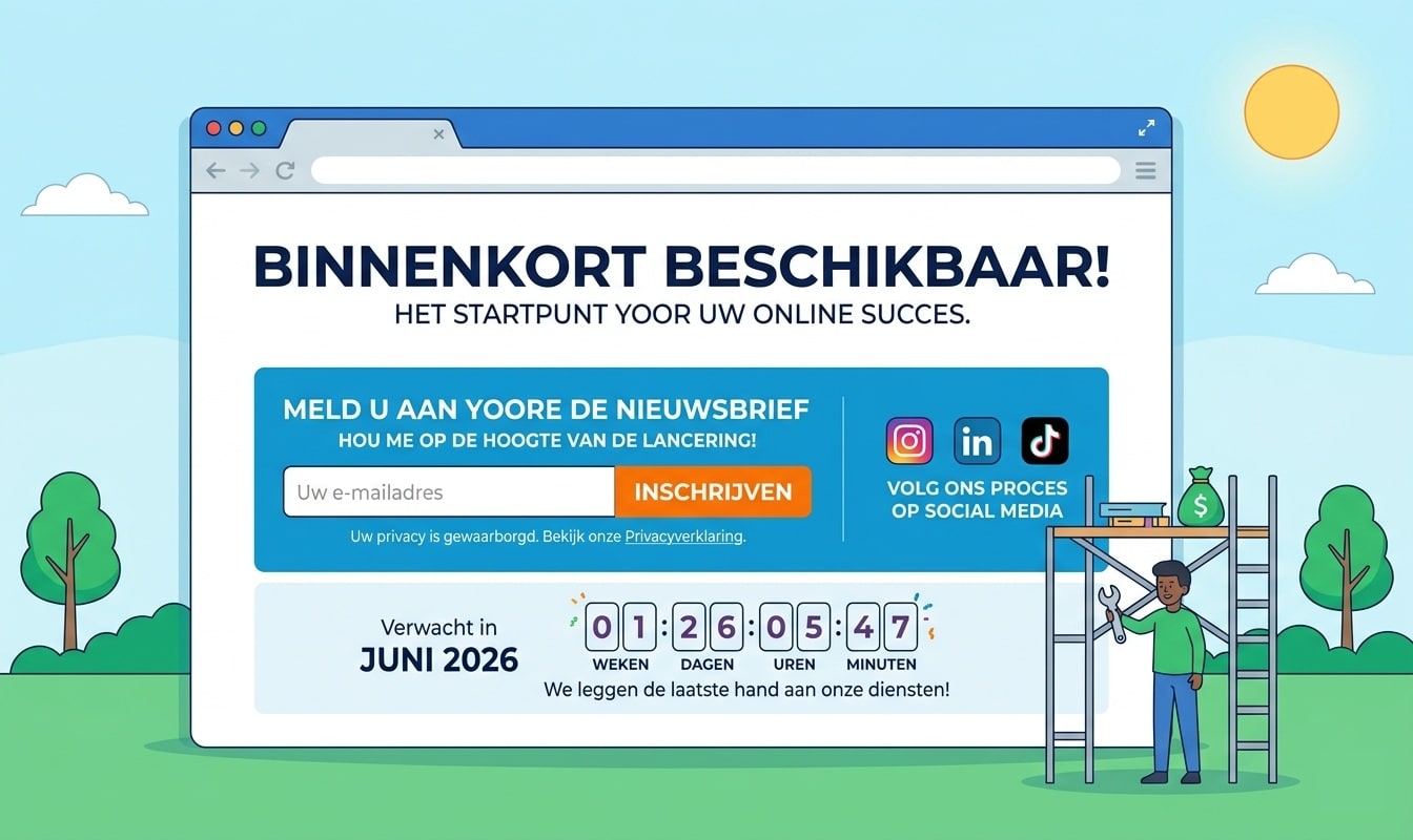 Heeft een Coming soon pagina nut?