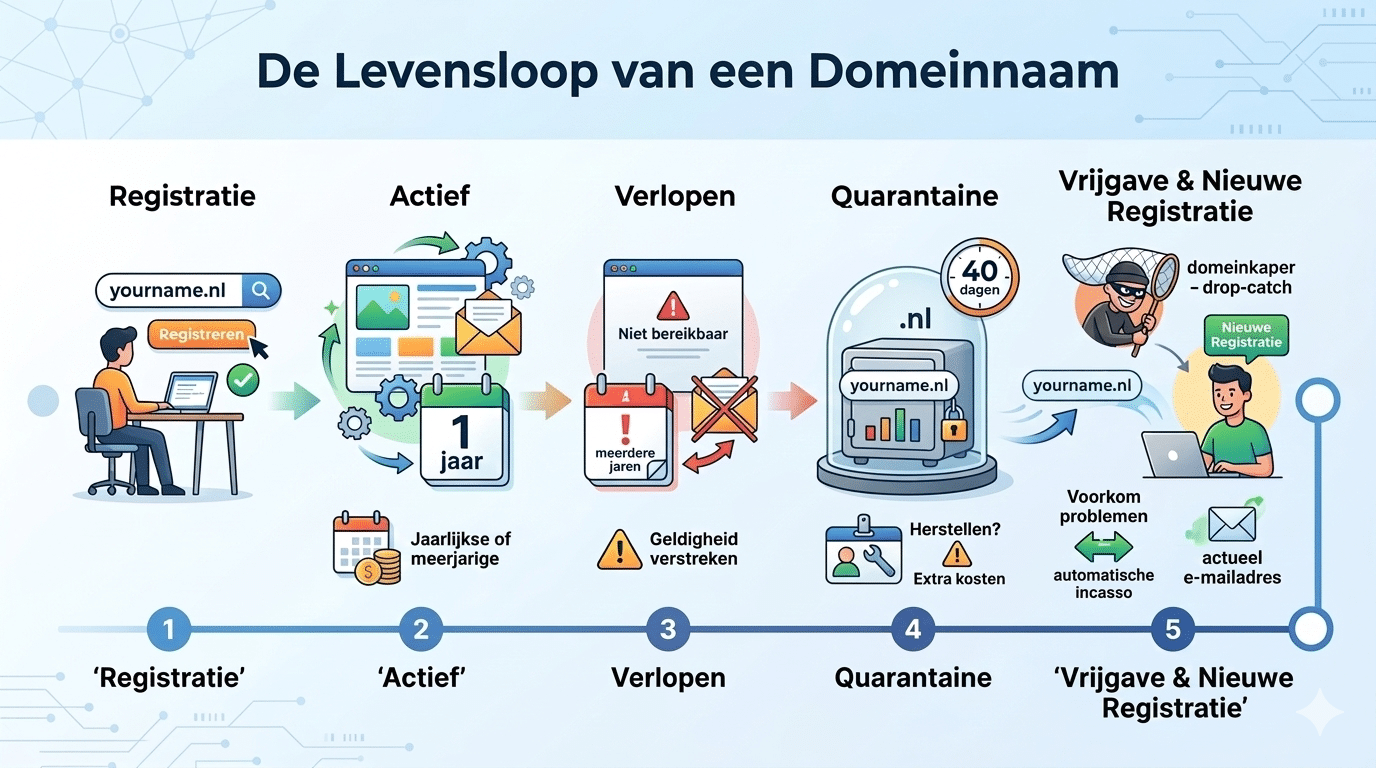 De levensloop van een domeinnaam