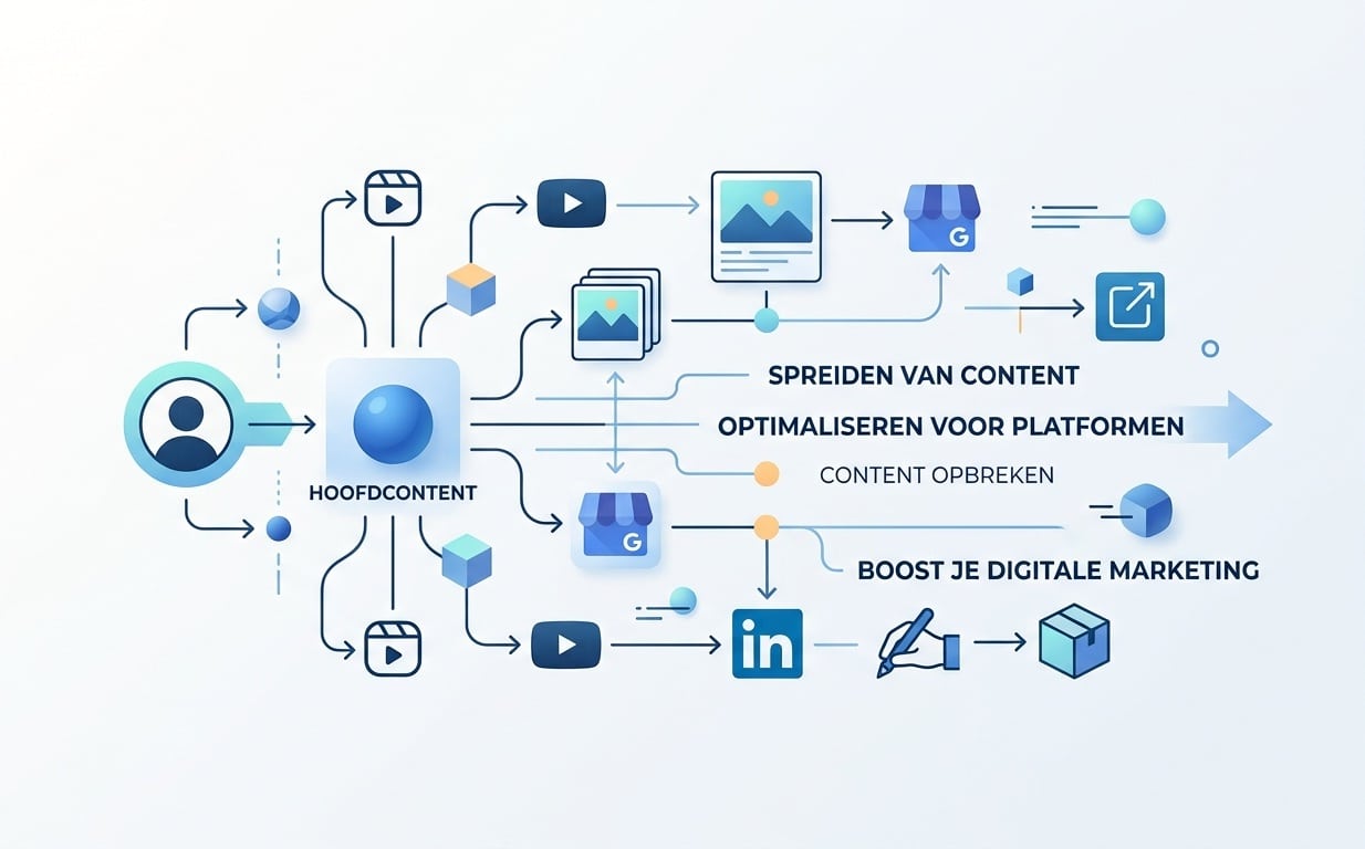 Content combineren en spreiden over verschillende platformen