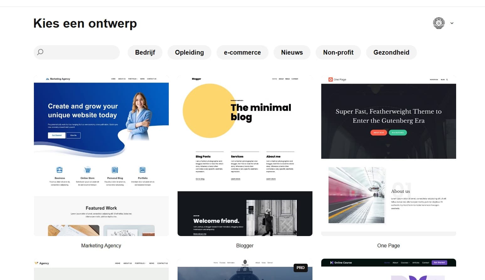 WordPress thema Neve