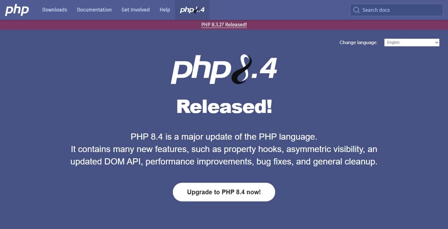 PHP 8 4 is rolled out on our servers