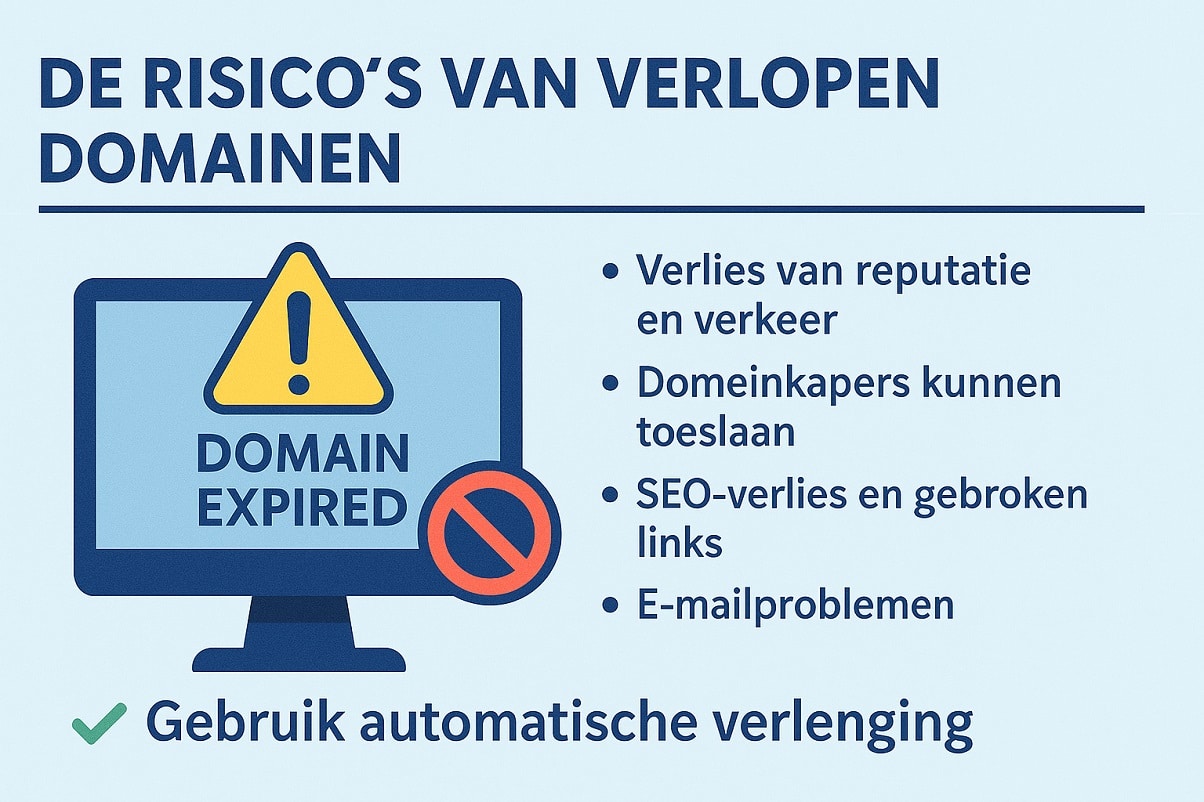 De risicos van verlopen Domeinen