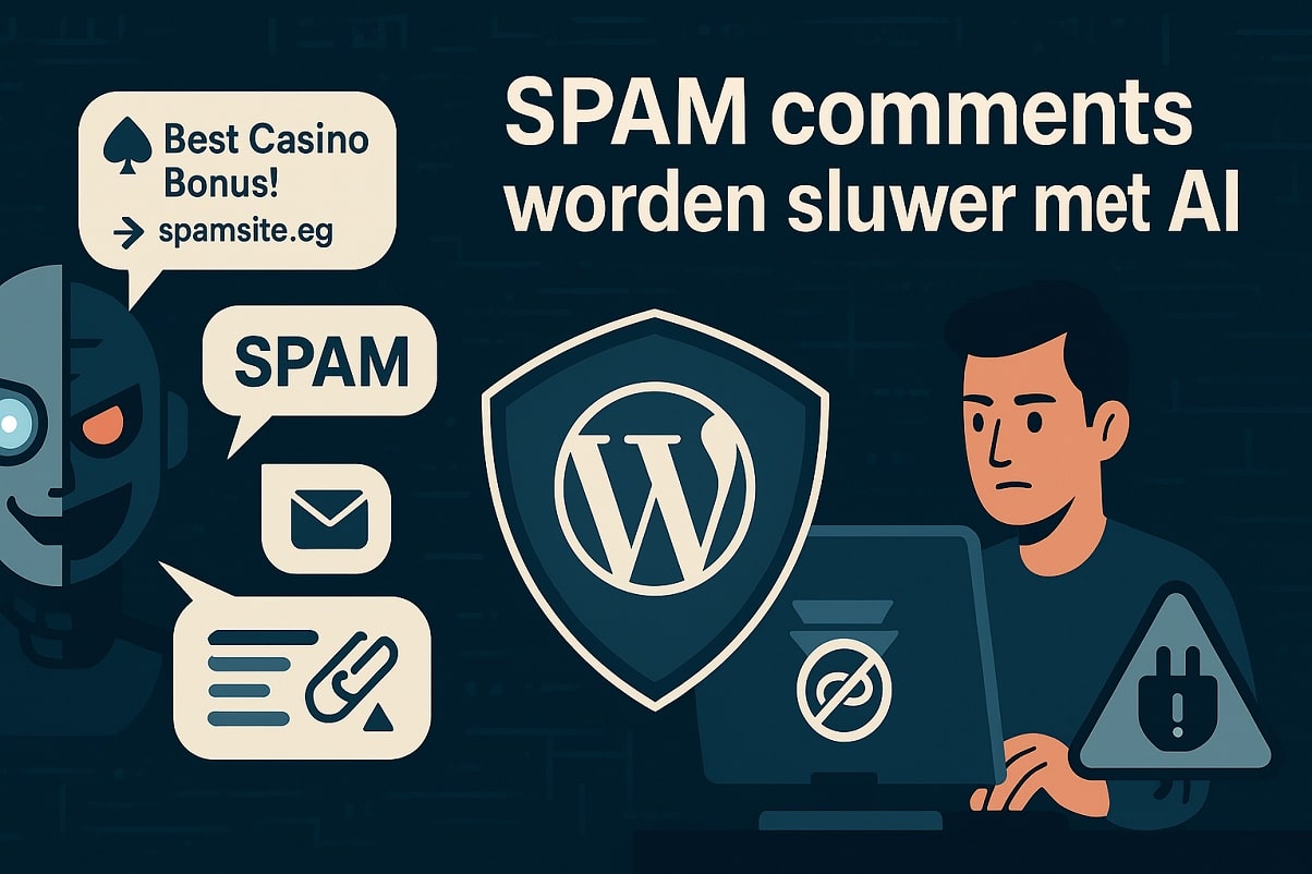SPAM comments in WordPress worden sluwer met AI