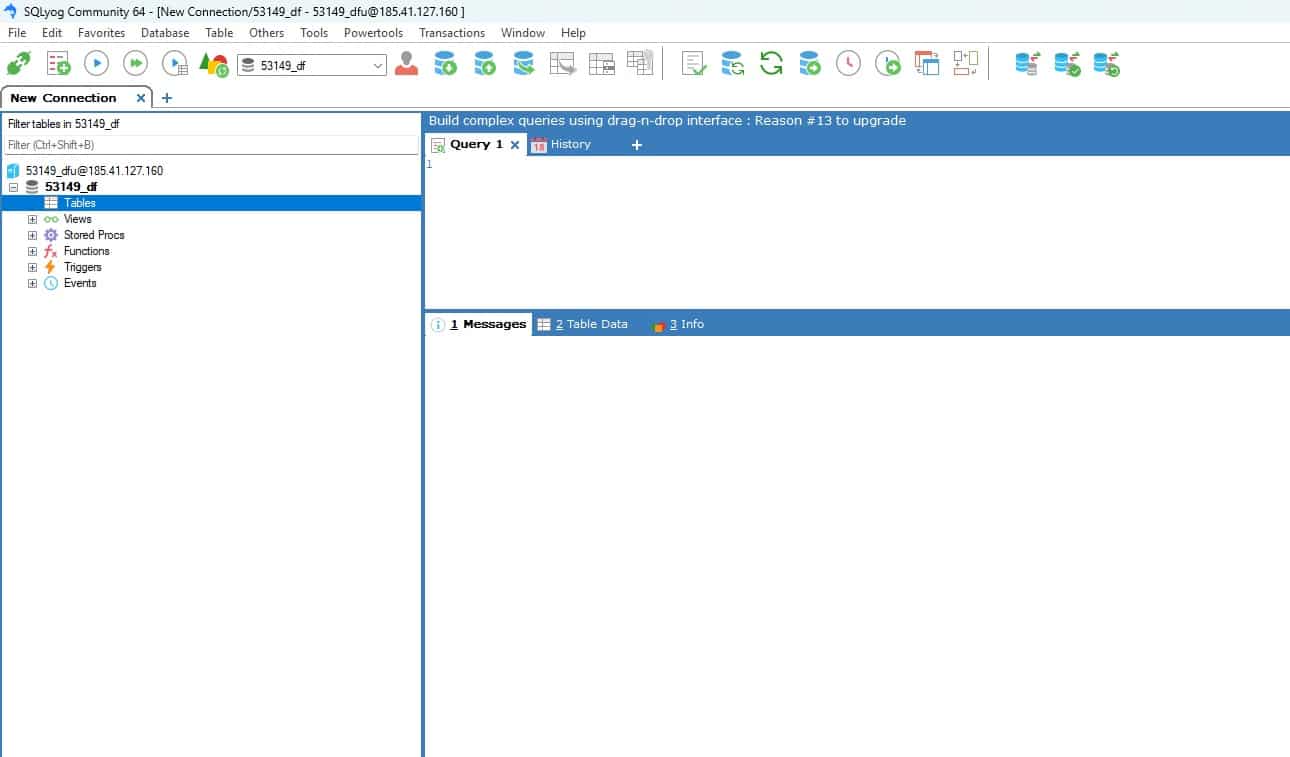 Lokaal een MySQL of MariaDB database importeren