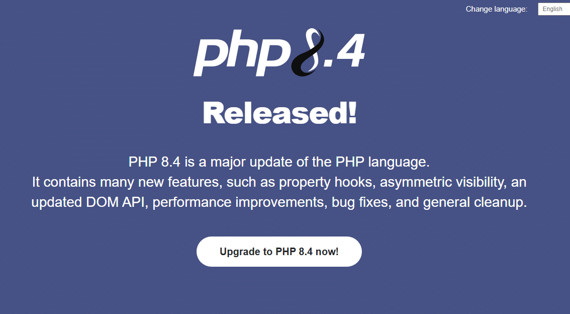 PHP 8 4 1 uitgekomen