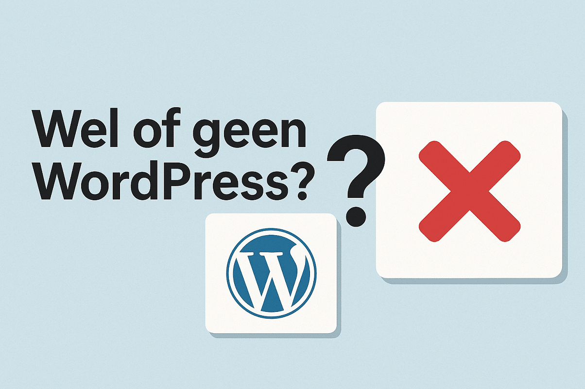 Wel of geen WordPress?