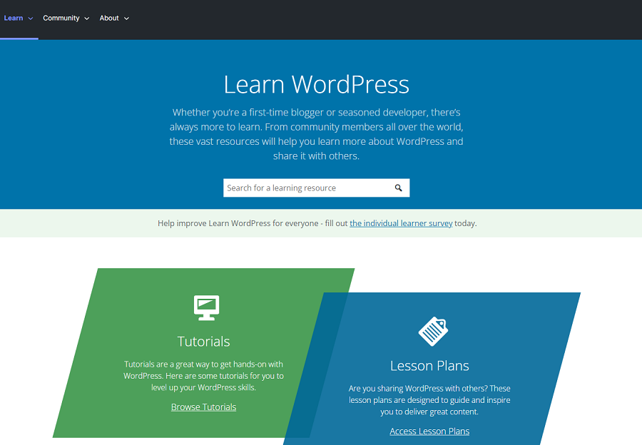 Learn more about WordPress