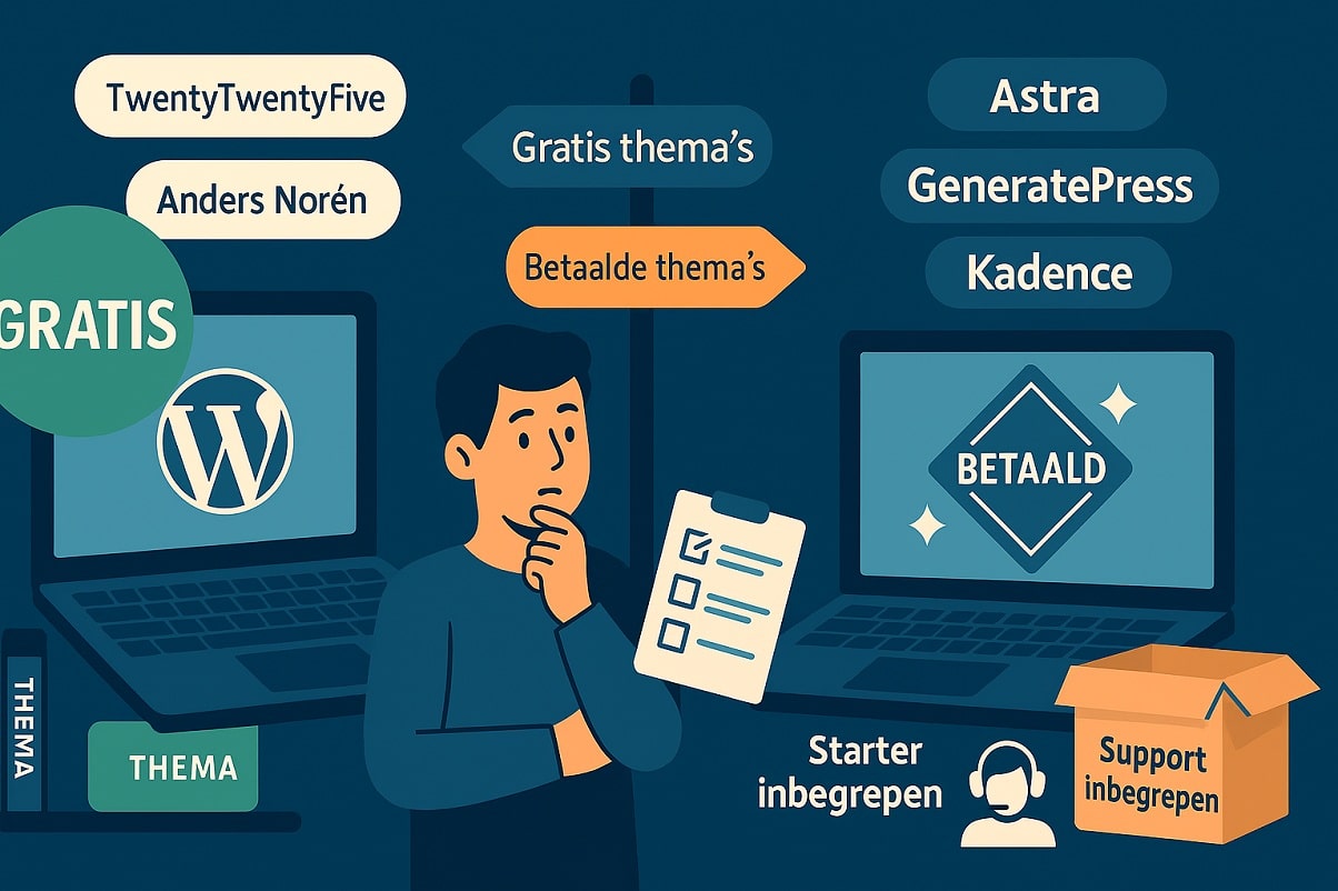 Zijn themas in WordPress gratis?