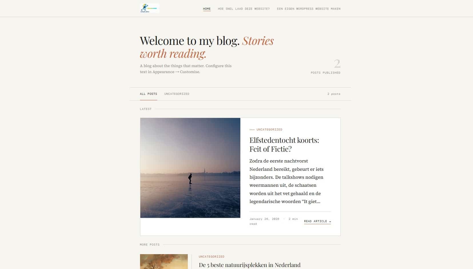 Kan je een eigen WordPress thema vibecoden?