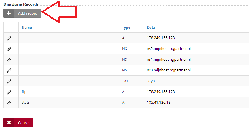 How do I set the MX records of my domain name?