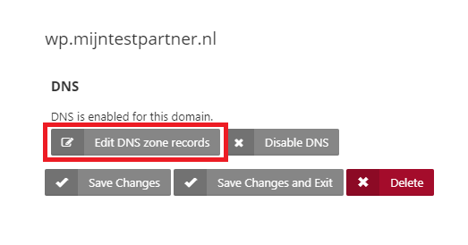 Where can I manage my DNS records? (control panel)