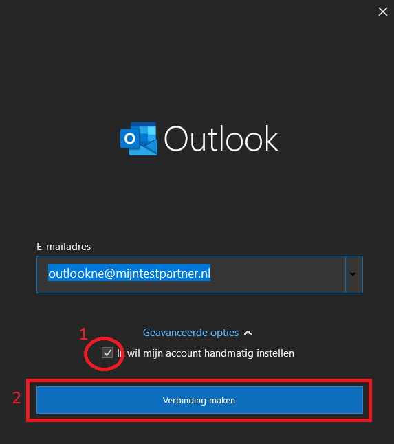 E-mail instellen - Outlook 2019